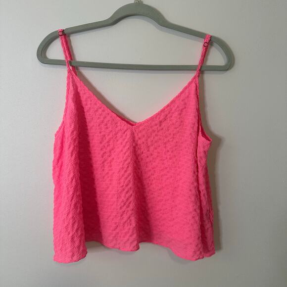 Lilly Pulitzer bright pink textured tank top size L - Picture 11 of 13